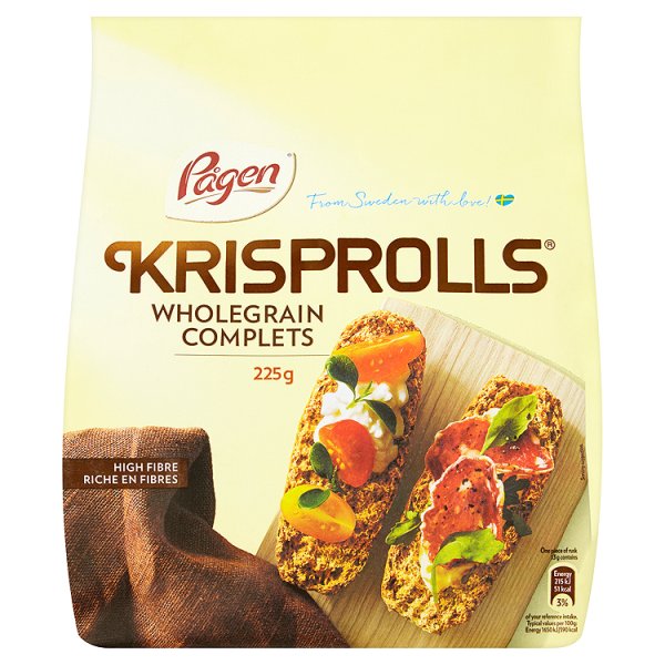 Pagen Krisprolls Wholegrain 225g
