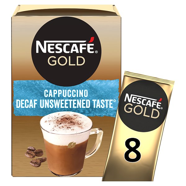 Nescafe Gold Cappuccino Decaf Unsweetened 8pack