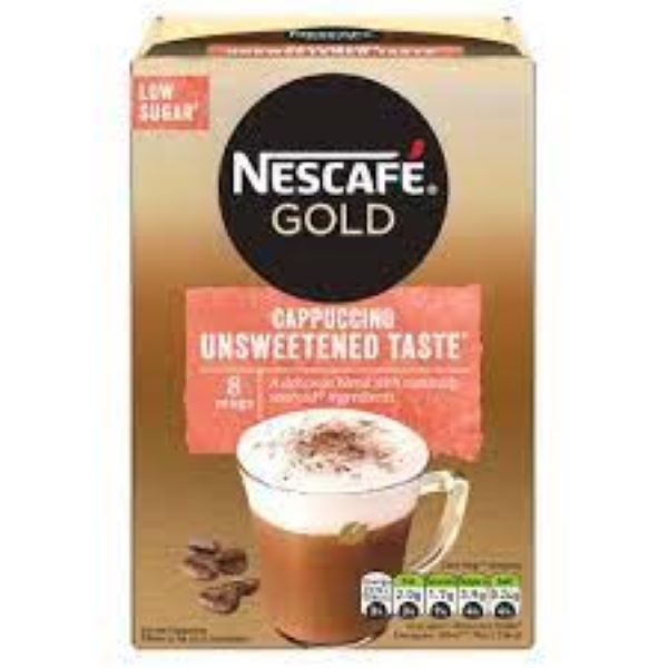 Nescafe Gold Cappuccino Unsweetened 8pk