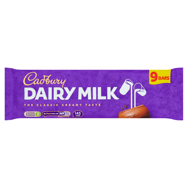 Cadbury Dairy Milk 244.8g 9pk