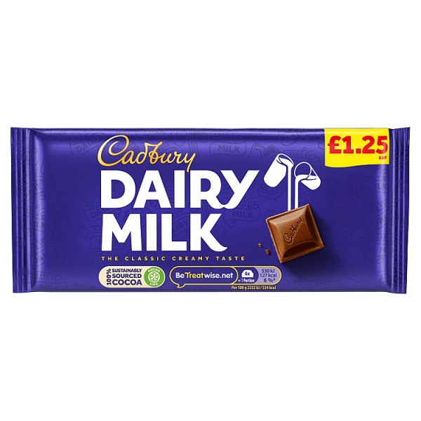 Cadbury Dairy Milk Bar PMP1.35 95g *