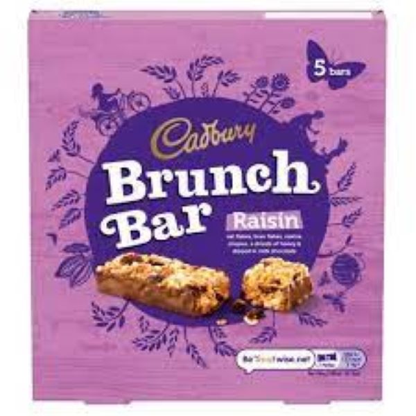 Cadbury Brunch Bars Raisin 5pack