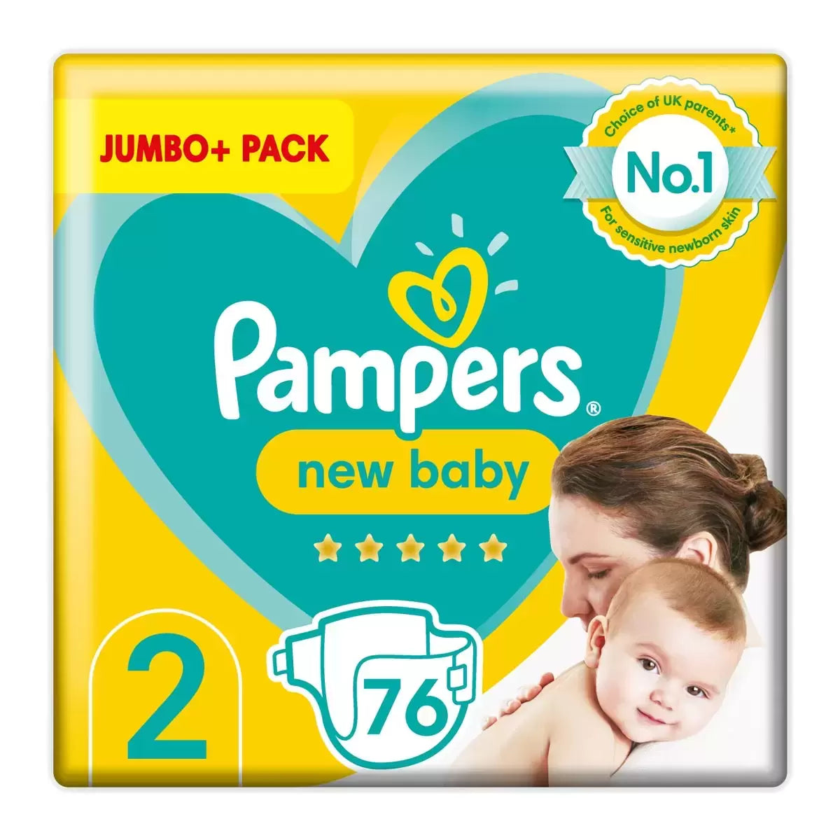 Pampers Nappies New Baby  Size 2 76pk