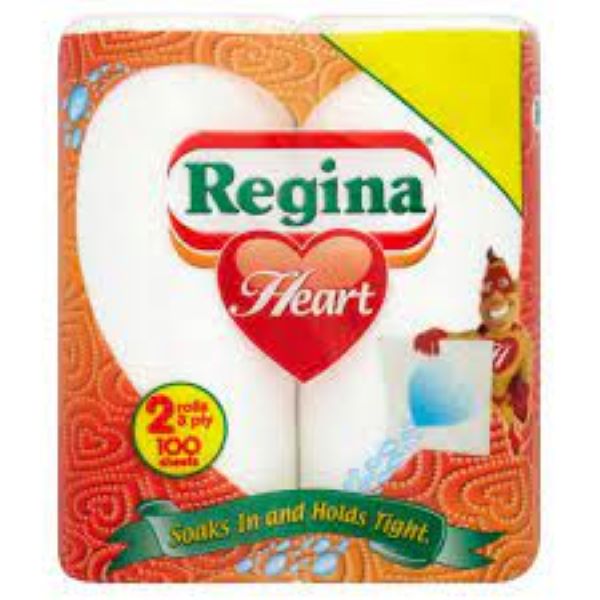 Regina Kitchen Towel Heart 2ROLL