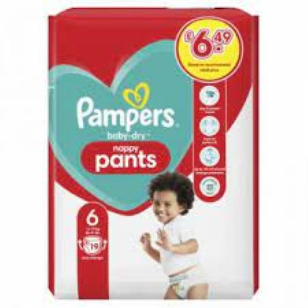 Pampers BabyDry Nappy Pants Size 6 PM Â£6.49