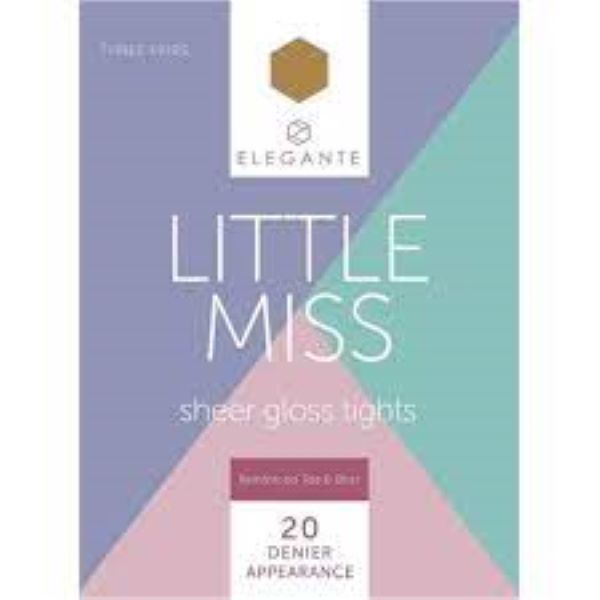 Elegante Little Miss Gloss Tights 3PP - B. Glow - 9/10 Years