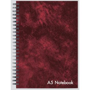 A5 Leather Look Twinwire notebook