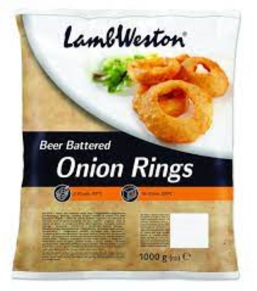 Lamb Weston Beer Battered Onion Rings 1 kg