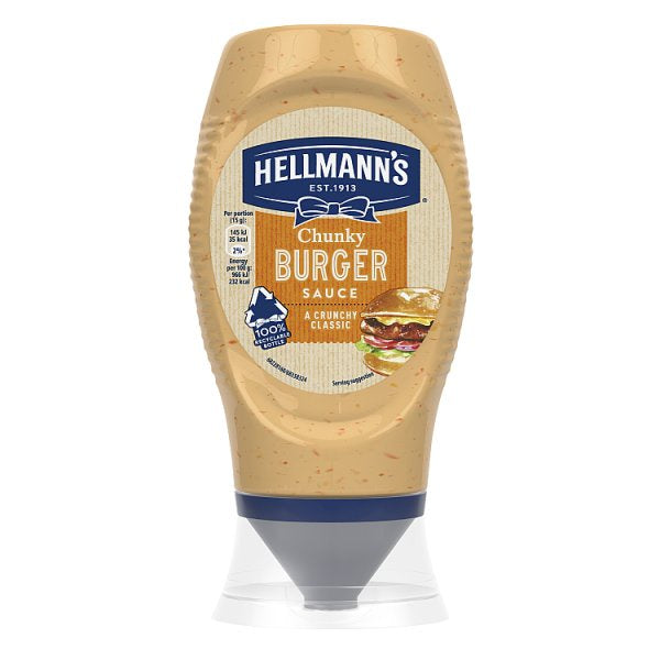 Hellmans Chunky Burger Sauce 250g