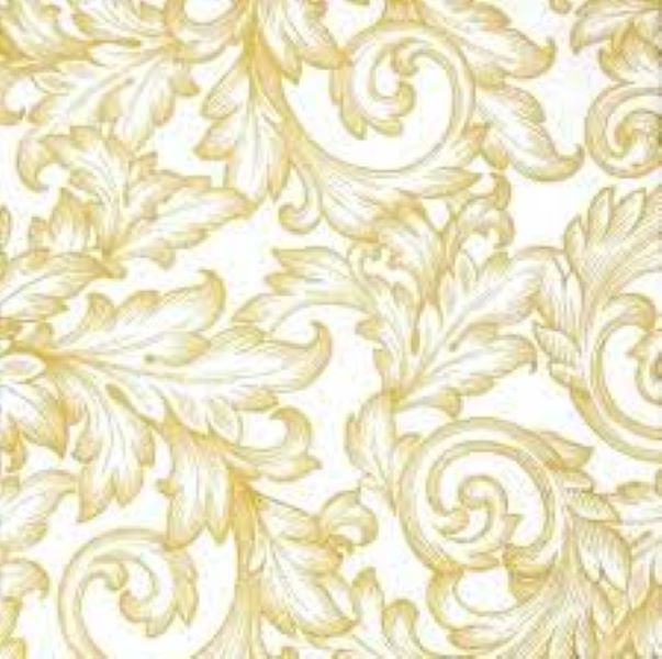 Ambiente 33cm Baroque Gold/White x 20