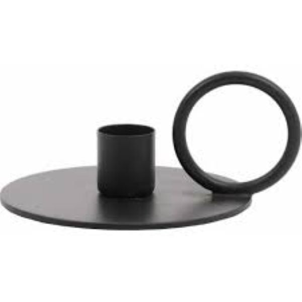 L & L Candle Holder Matt Black Oekaza