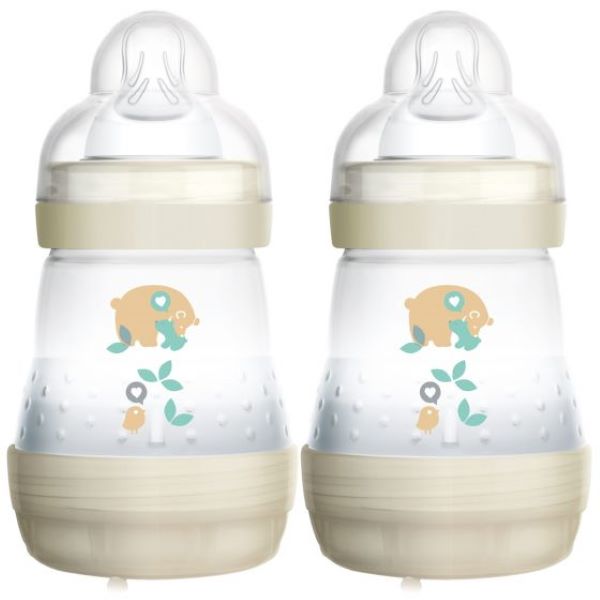 MAM Easy Start Anti Colic Bottle Grey 160ml 2Pk