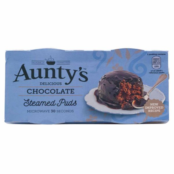 Aunty's Chocolate Steamed Puds 2pack