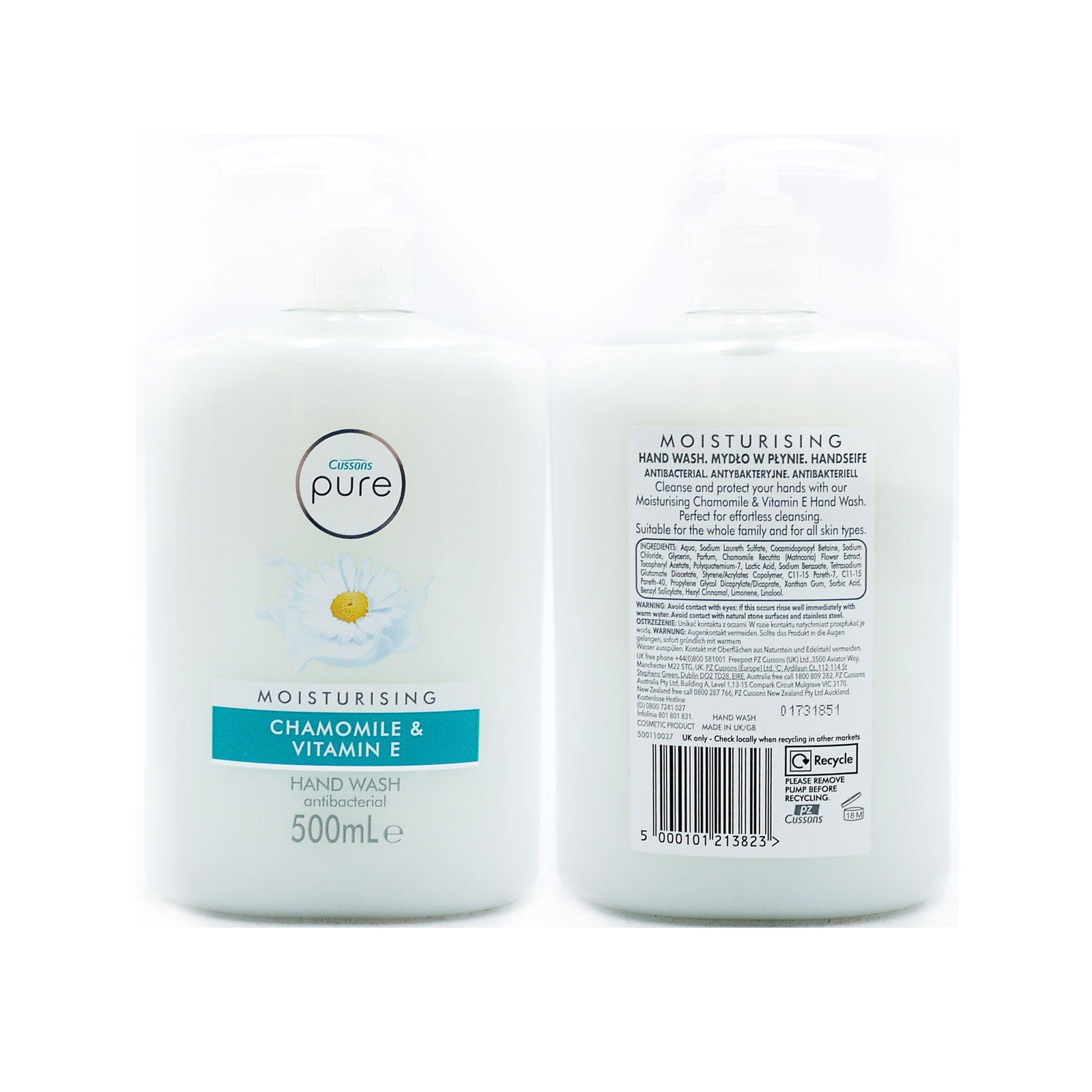 Cussons Pure Anti Bac Handwash Moisturising 500ml