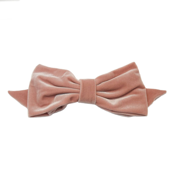 RW Alexandra Dusky Pink Velvet Bow Clip A