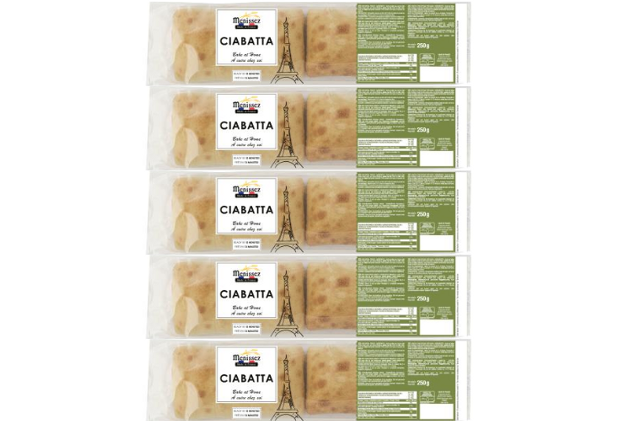 Menissez Ciabatta Rolls 250g 5 x 2 Pk