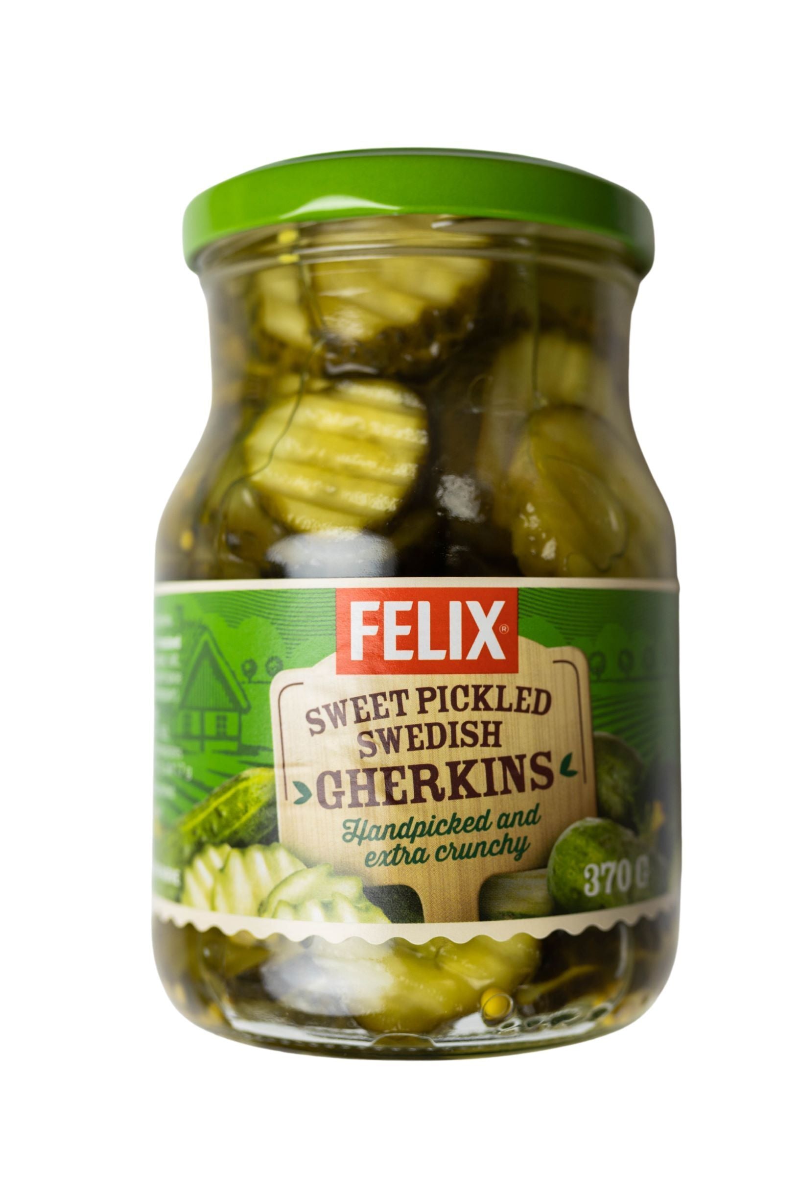 Felix Sweet Pickled Swedish Gherkins 370g