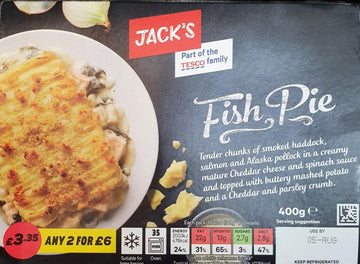 Jacks Fish Pie 400g £3.75 or 2  for £6