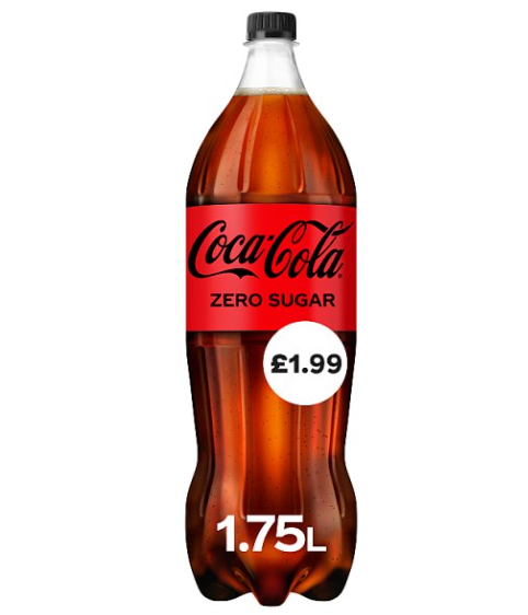 Coca Cola Zero 1.75Litre PMP1.99