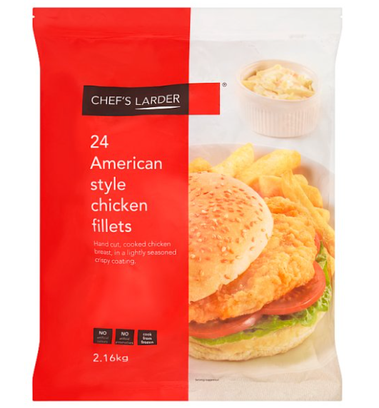 CL24 American Style Chicken Fillets 2.16kg