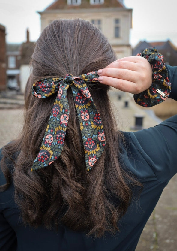 RW Consie Liberty Persephone Green Scrunchie With Ties