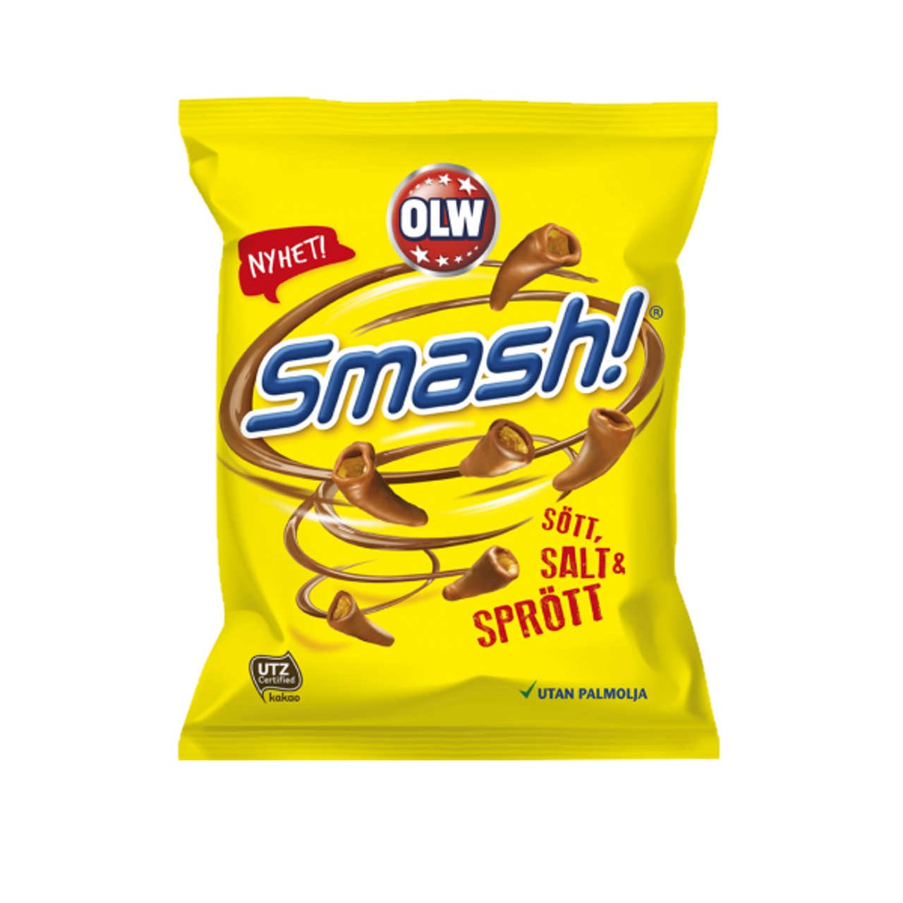 OLW Smash Chocolate Covered Corn Snacks 100g