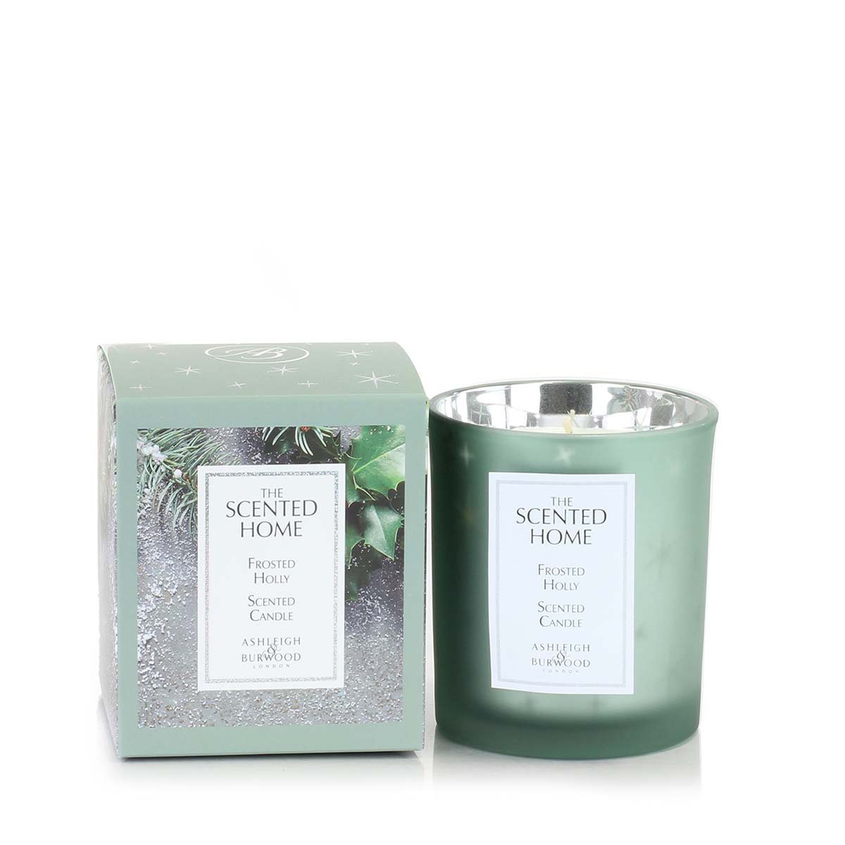 A&B Frosted Holly Jar Candle