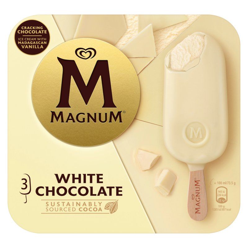 Magnum White Chocolate Stick x3