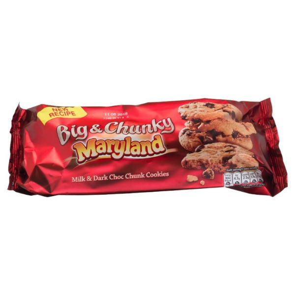 Maryland Cookies Chunkies Milk & Dark Choc  144g