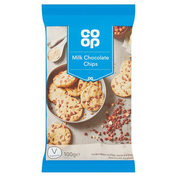 Co Op Milk Chocolate Chips 100G