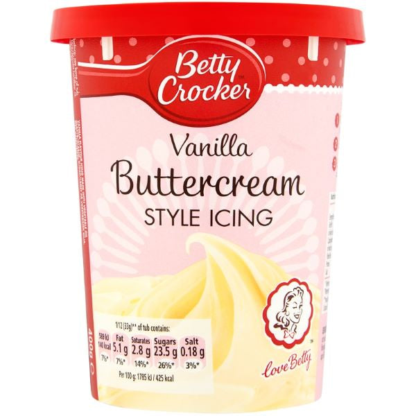 Betty Crocker Buttercream Vanilla Icing 400g