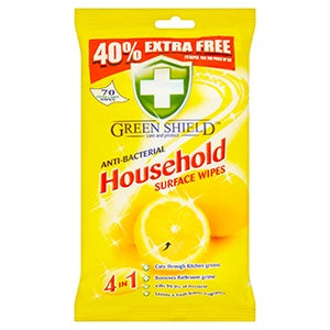 Green Shield Anti Bac Household Wipes x 70