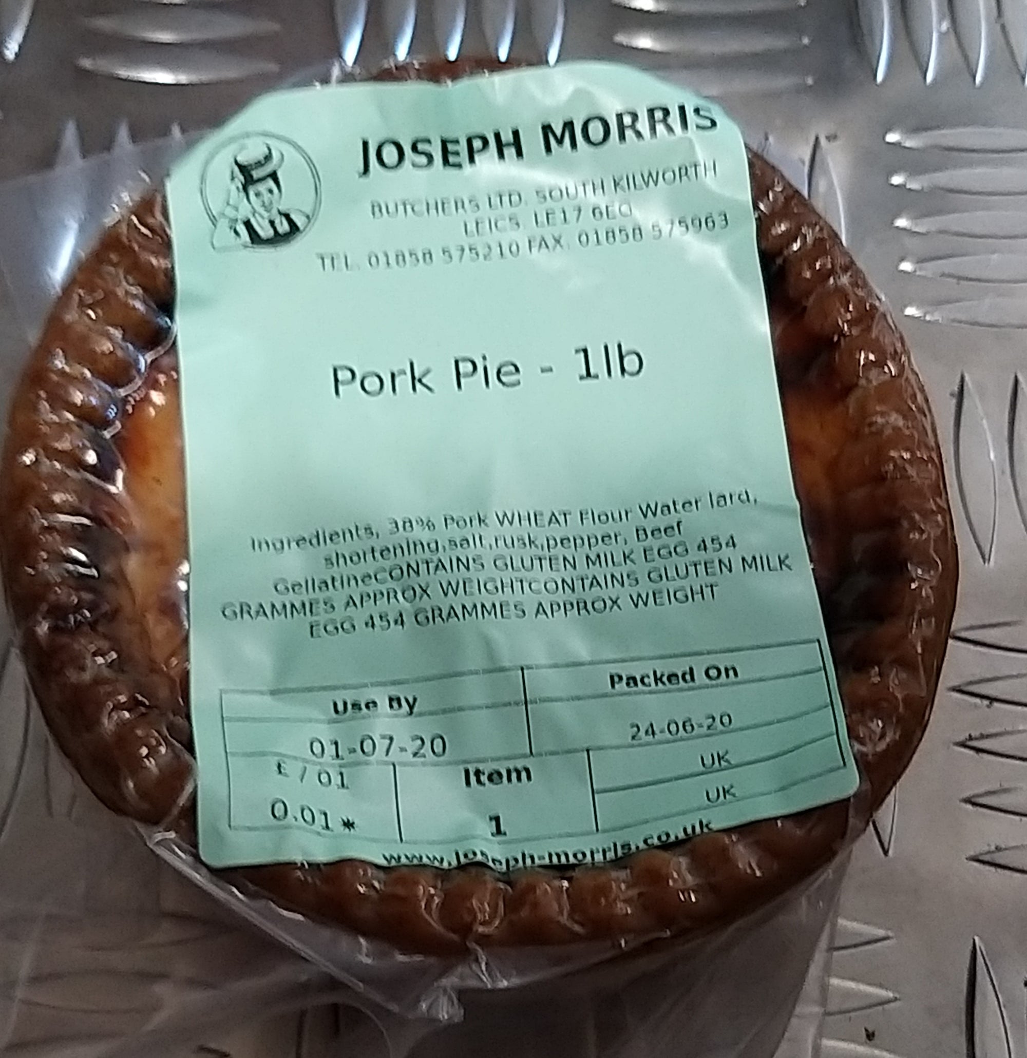 JM Pork Pie 1lb - EA