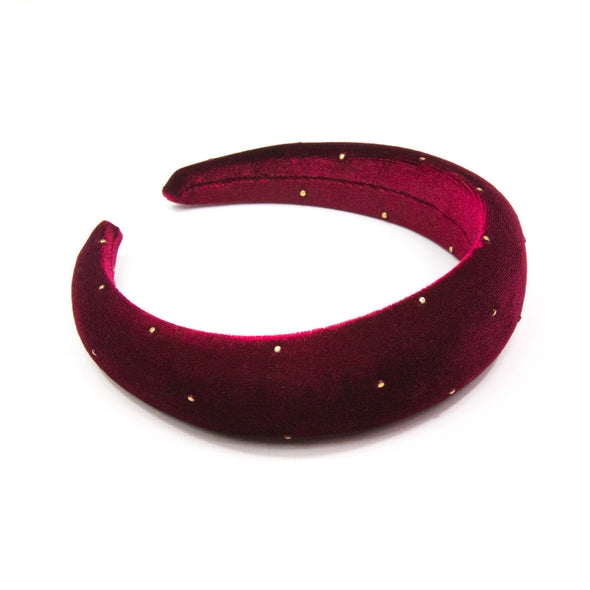 Amanda Wine/Gold Spots 40mm Band