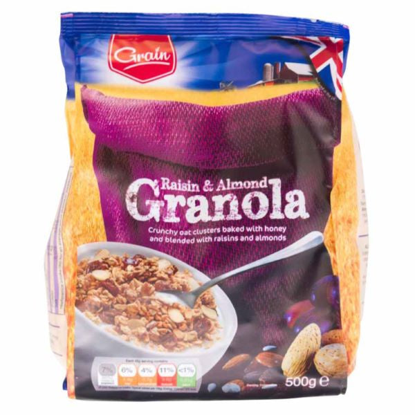 Grain Raisin & Almond Granola 500g