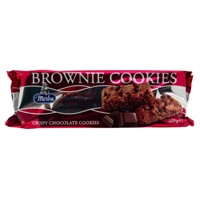 Merba Brownie Crispy Chocolate Cookies 200g