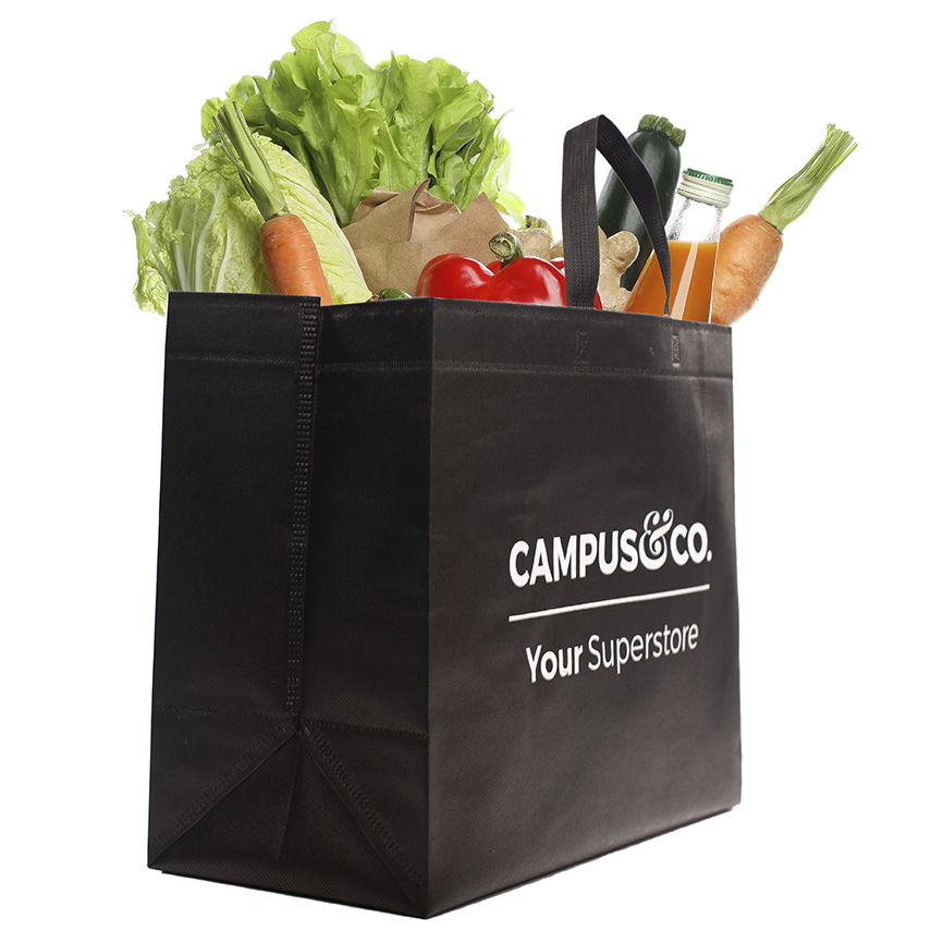 C & Co Black Non-woven Carrier Bag