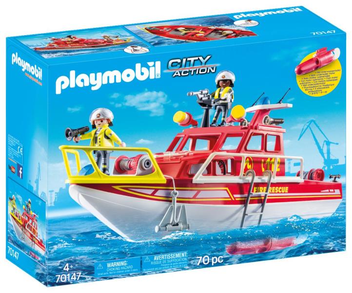 70147 Playmobil Fire Rescue Boat